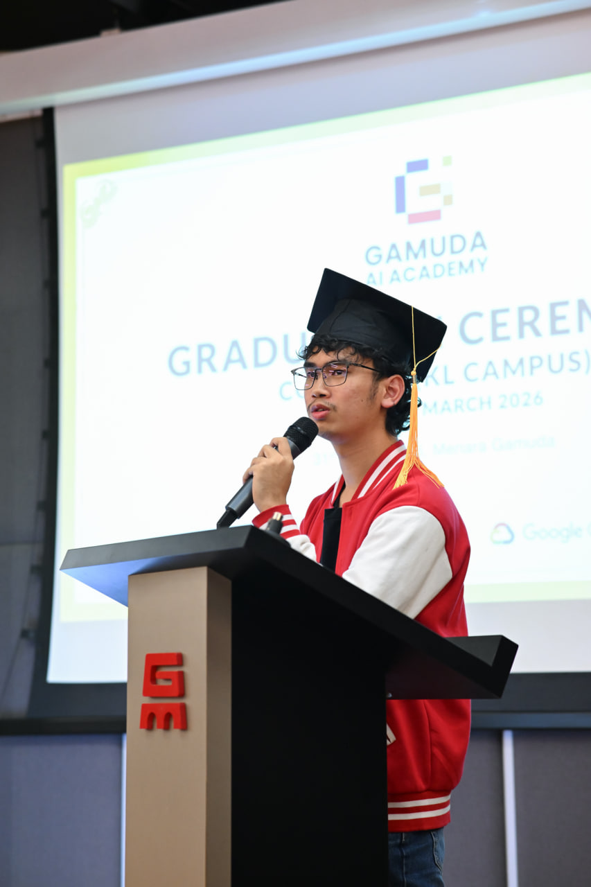 Graduation speech · Gamuda AI Academy, KL Campus, March 2026
